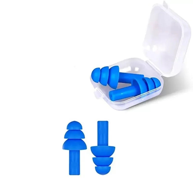 20/1Pair Ear Plugs Sleeping Noise Cancelling Reusable Silicone Sound Block Earplugs Summer Waterproof Swimming Ear Plug With Box
