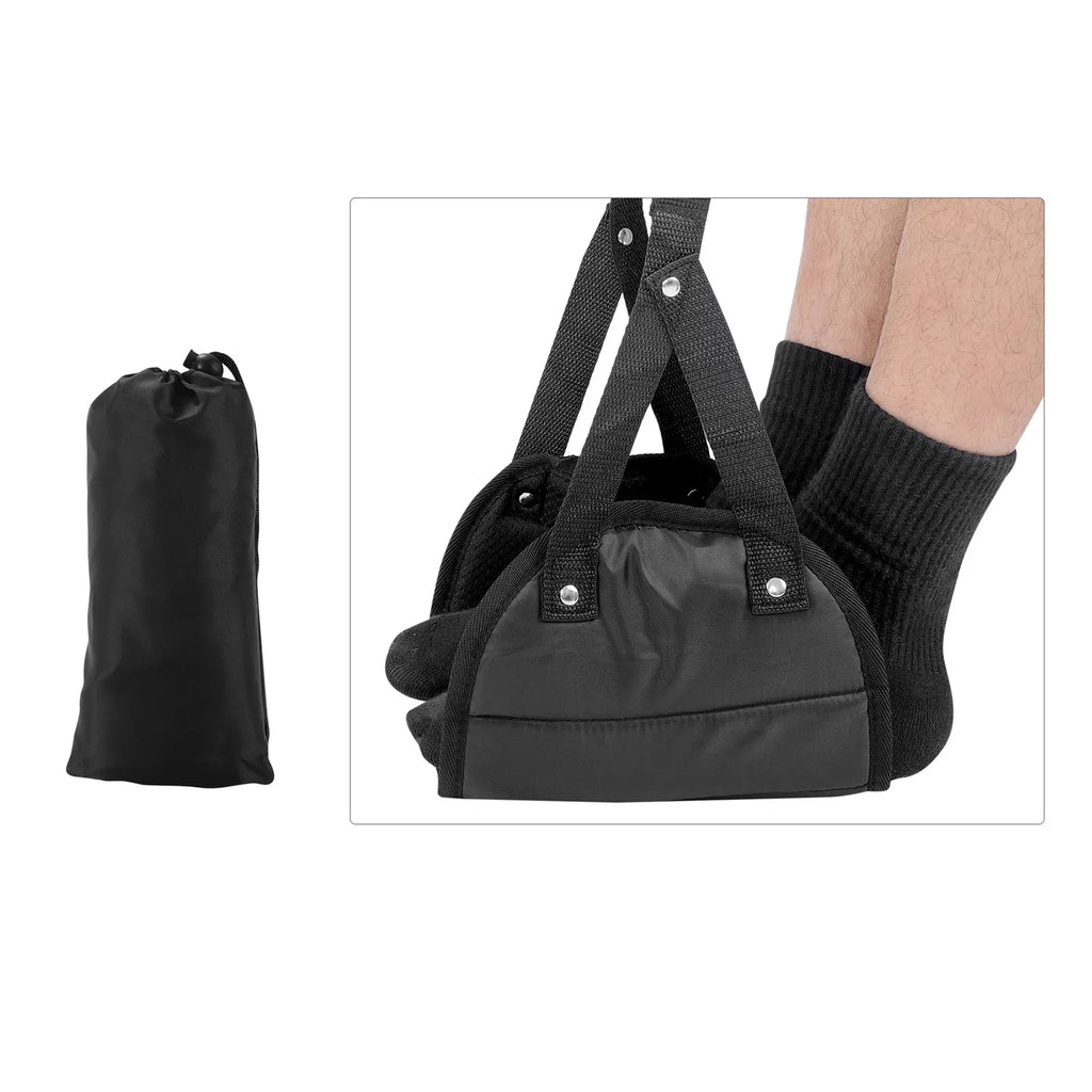 Aircraft high-speed rail travel rest foot pad long-distance car trip rest foot hammock portable foot hammock swing foot  pedal