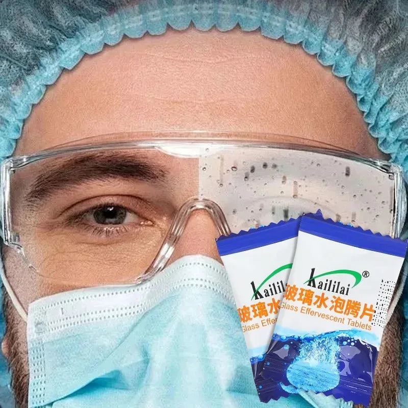Car Windshield Washer Fluid Tablets Concentrated Effervescent Solid Wiper Glass Cleaner Auto Cleaning Agent Accessories Tool Kit