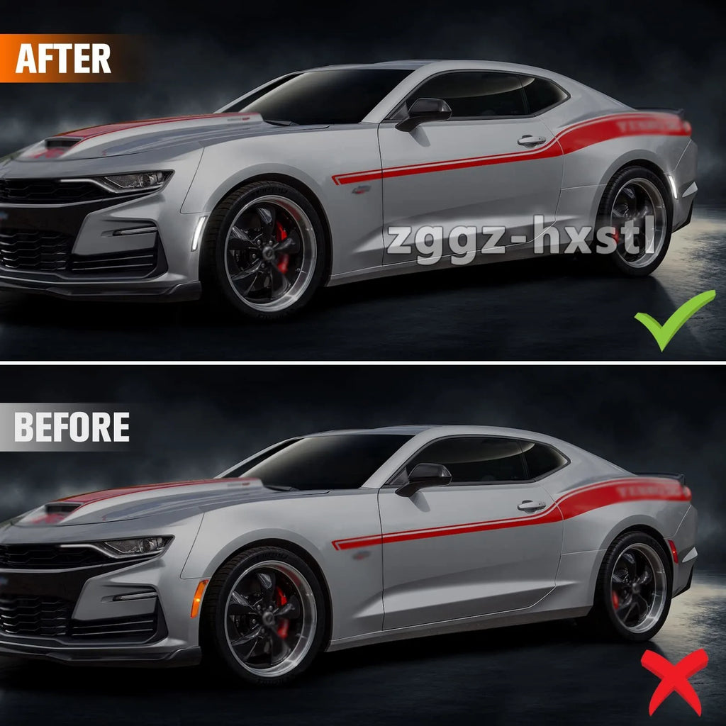 For Chevy Camaro Front Rear Side Marker Light Assemblies LED Car Lights for Chevrolet Camaro 2015-2023 Smoked Lens Fender Light