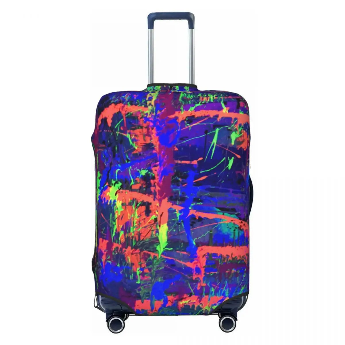 Custom Colorful Abstract Graffiti Camouflage Pop Art Suitcase Cover Dust Proof Travel Luggage Covers for 18-32 inch