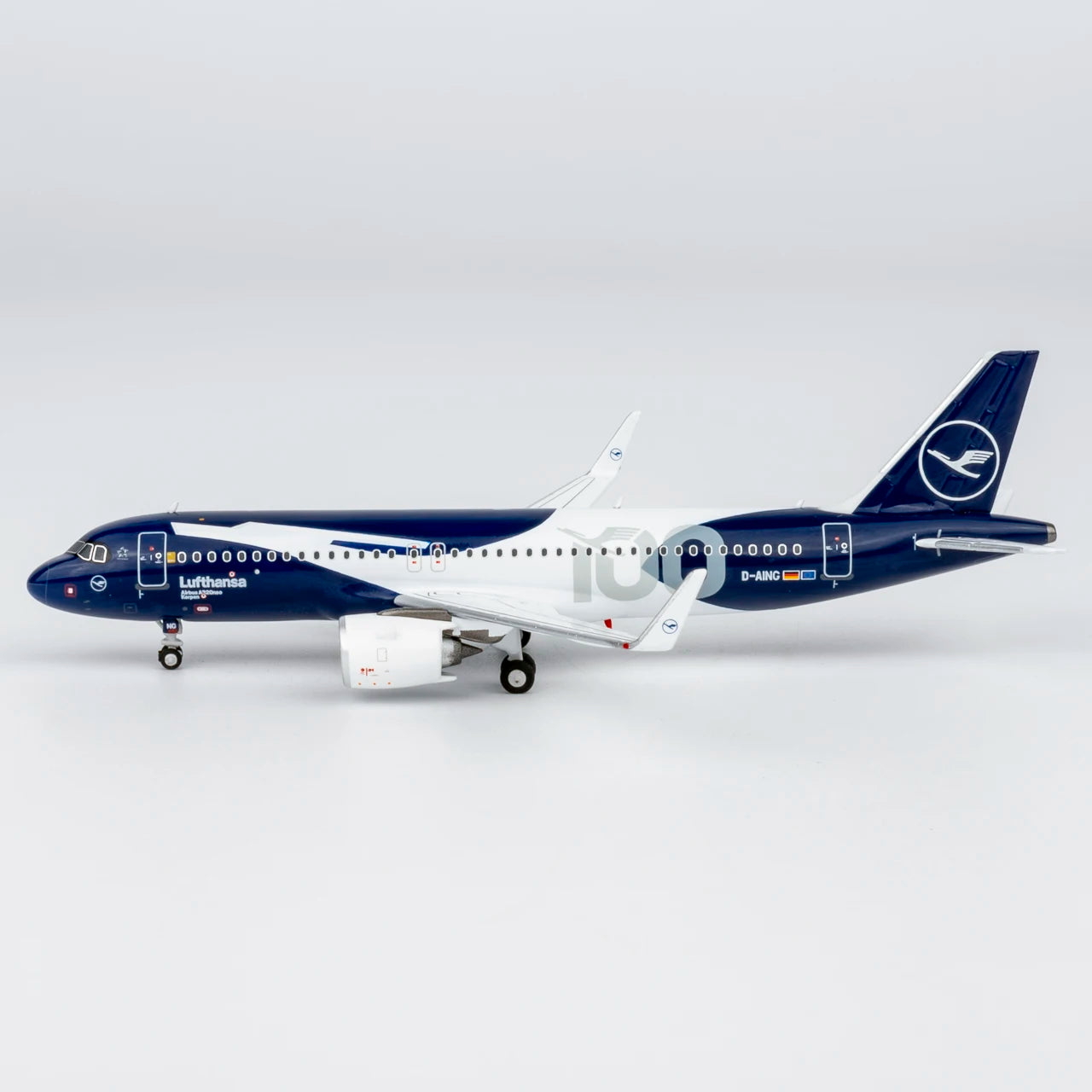 15072 Alloy Collectible Plane Gift NG Models 1:400 Lufthansa Airlines [100 Years] Airbus A320neo Diecast Aircraft Model D-AING