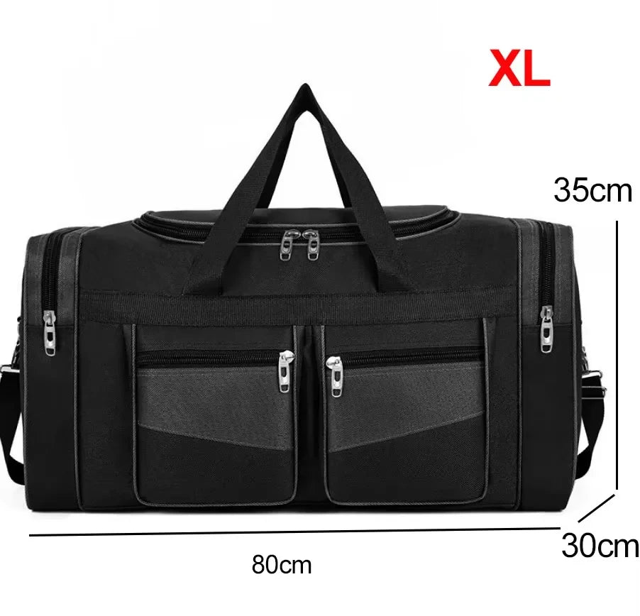 90L Large Duffel Bag Travel Luggage Outdoor Sports Shoulder Handbag for Men And Women Fitness Gym Camping Long Distance Storage