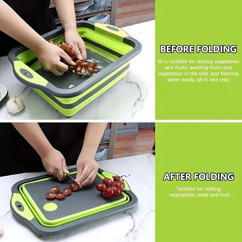 Portable Space Saving Basin with Built-in Sink and Storage Function - Perfect for Outdoor Camping Travel Home Folding Basin