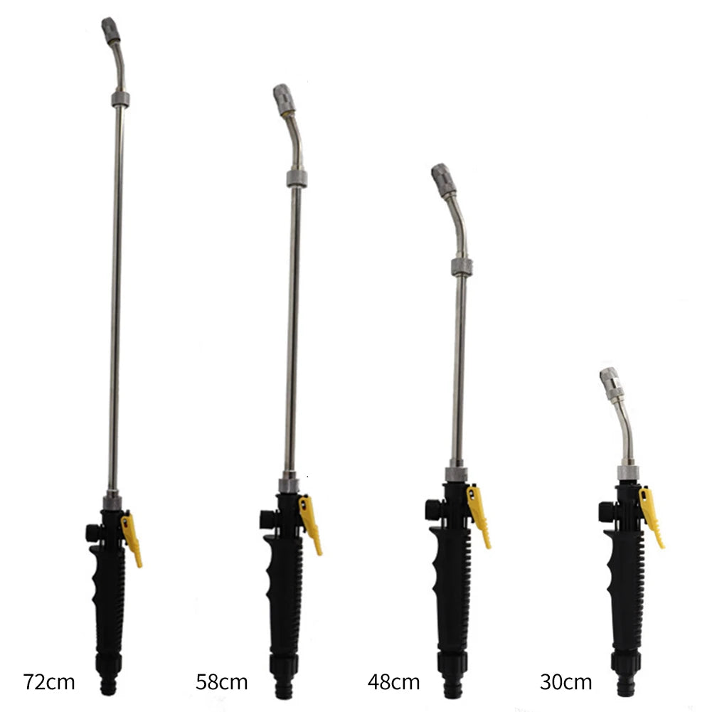 28-72cm High Pressure Water Gun Metal Water Gun Jet Garden Washer Hose Wand Nozzle Sprayer Watering Spray Sprinkler Cleaning