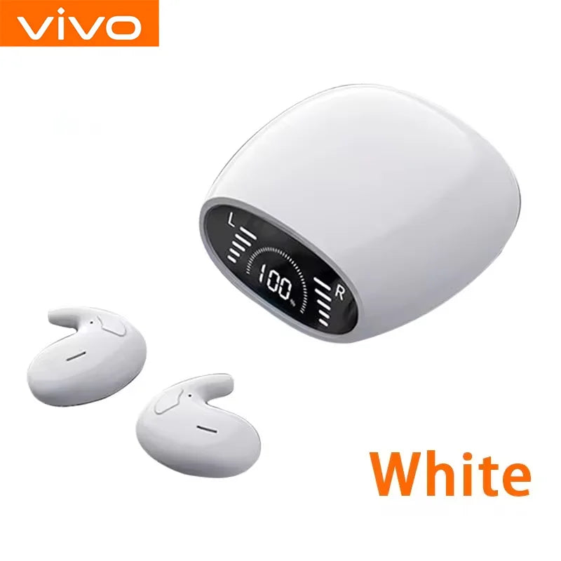 VIVO Sleep Invisible Earbuds Tiny Headphones Hidden Noise Cancelling Wireless Headsets Sports Stereo Bluetooth 5.3 Earphone