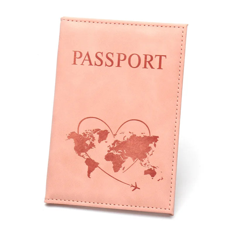 Lovely Map Passport Cover Fashion Travel Wallet  Document Orginizer Passeport Personnalisé Name on Passport Protective
