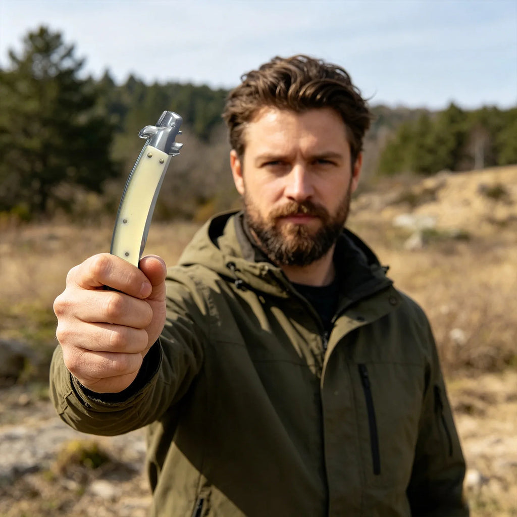 Outdoor Pocket Tool With Push Button Design Portable Lightweight Mini Tool For Camping Hiking Backpacking And Outdoor