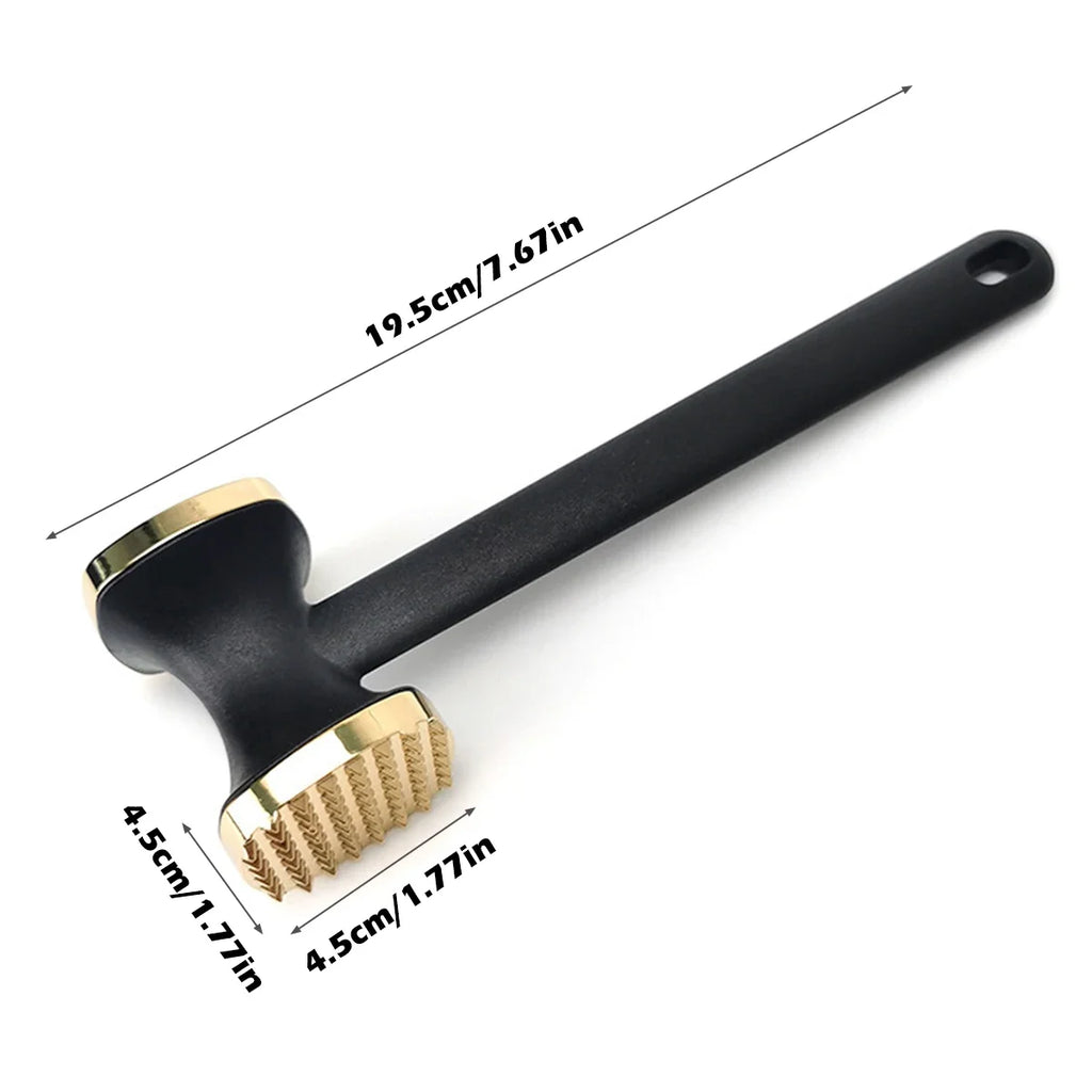 Steak Hammer Mallet Double-Sided Zinc Alloy Meat Tenderizer Food-Grade Meat Pounder Maximizes Food Flavor Meat Hammer