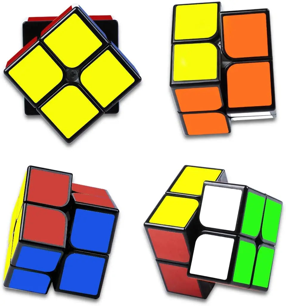 Magic Cube 2x2x2 Magic Speed Cube 2x2 Cube Smooth 3D Puzzle Toy Mini Pocket Twist Toy Educational Toys for Boys Girls Kids Adult