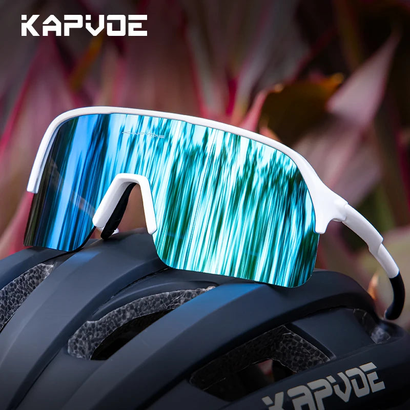 Kapvoe Photochromic Hiking Eyewear Sunglasses for Man Cycling Glasses Bicycle Cycling Women MTB Bike Outdoor Sport Goggles UV400