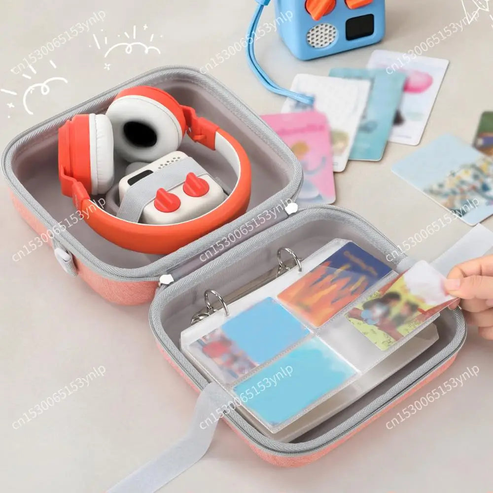 Protective Hard Storage Case For Yoto Mini Waterproof Nylon Bag With Adjustable Shoulder Strap Holds Audio Player Headphones