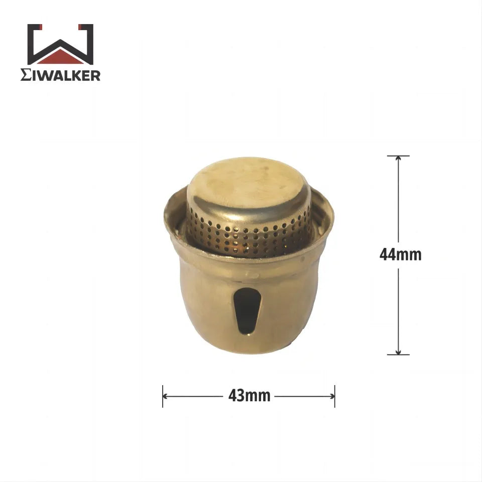 The low-noise burner head of the iWalker Camping Oil Stove G43S has a thread specification of M12×0.75.
