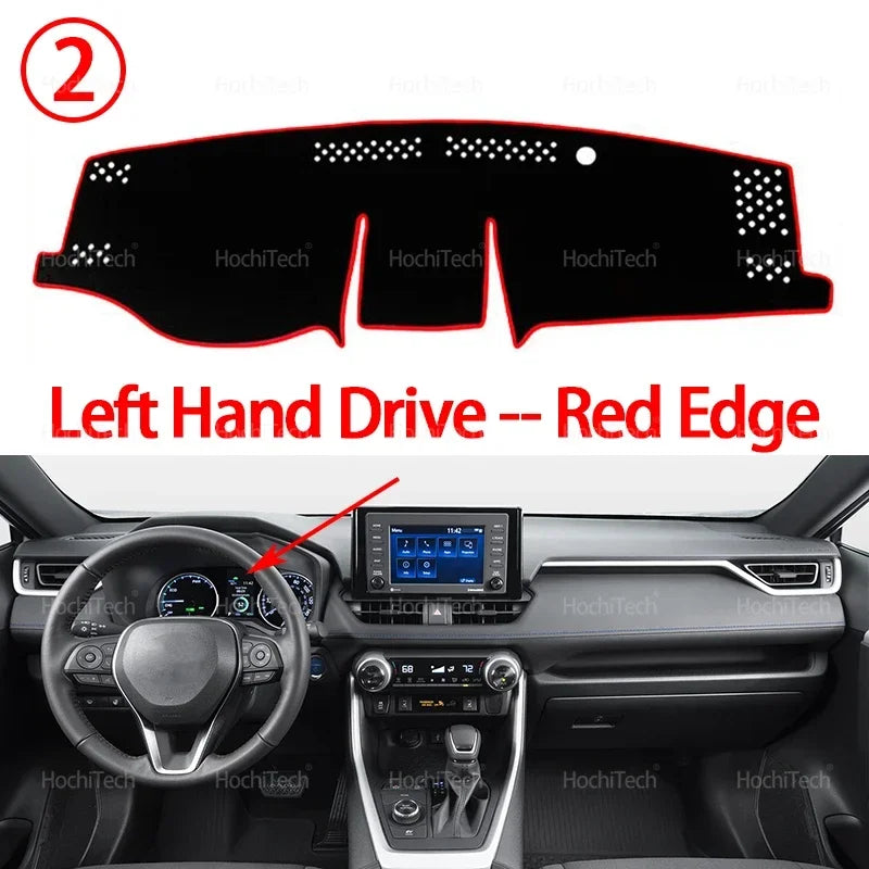 Auto Dashboard Cover Dash Mat Board Pad Carpet Dashmat Anti-UV Mats For Toyota RAV4 XA50 2019 2020 2021 2022 2023 2024