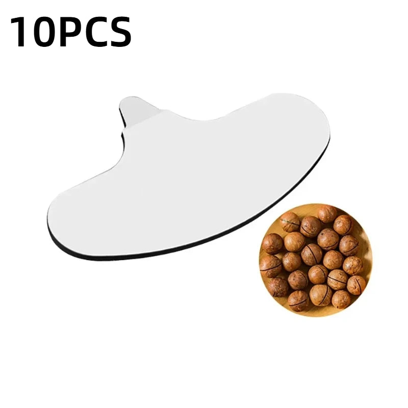 1/4/10pcs Mini Nut Crackers Stainless Steel Macadamia Walnut Opener Portable Camping Kitchen Accessories Nut Tools