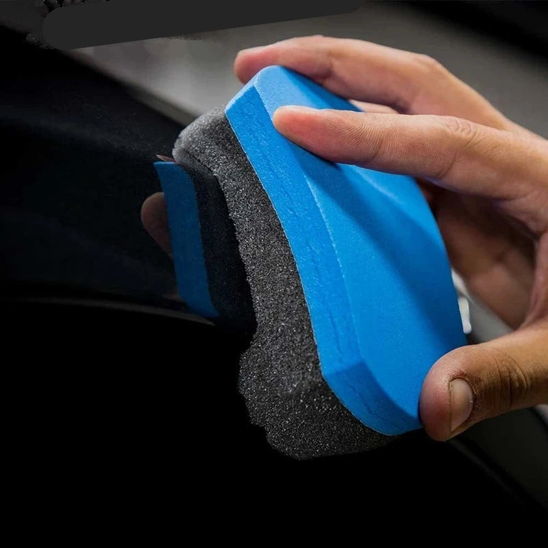 2PCS Car Wash Sponge Coche Cleaning Tools Auto Care Maintenance Wax Foam Polishing Pad Car Detailing Wax Polisseuses Voiture