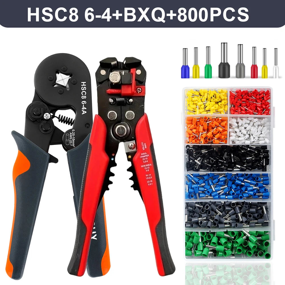 Wire Stripping Multifunctional Pliers For Cable Cut CrimpTerminal High Precision Automatic Hand Tool Crimper Cable Cutter