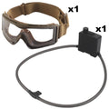 Tactical Goggles Fan Defogger Kit - Anti-Fog Air Ventilation System for Airsoft, Shooting & Skiing Eyewear