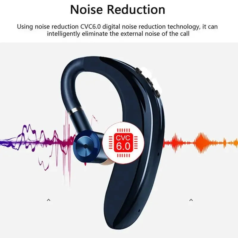 S109 Wireless Bluetooth Headset Single Ear Left and Right Ear Wear Ear-Mounted for iPhone Samsung Xiaomi Phones In-ear Earphones