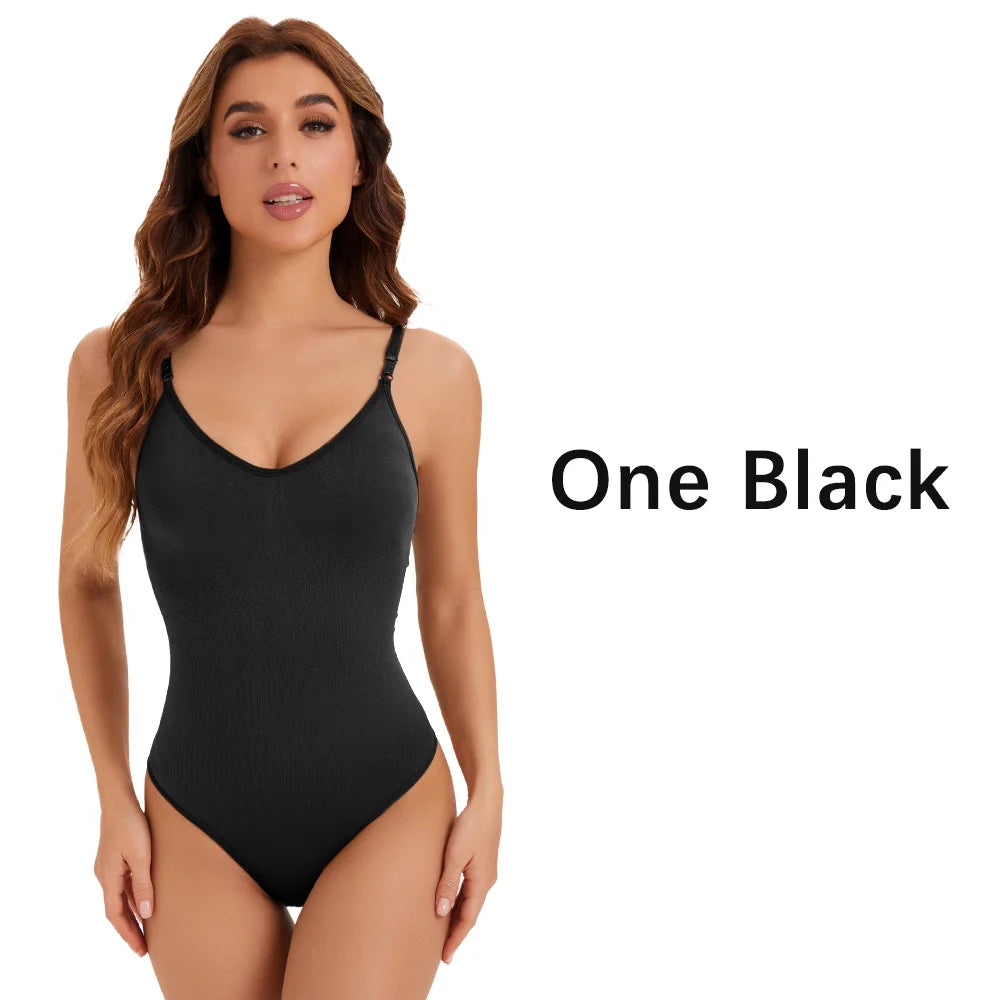 1 Piece Women's Seamless Thong Shapewear Bodysuit Comfort Full Body Underwear One-Piece Cut Sexy Slimming Body Shaper Hot Sale