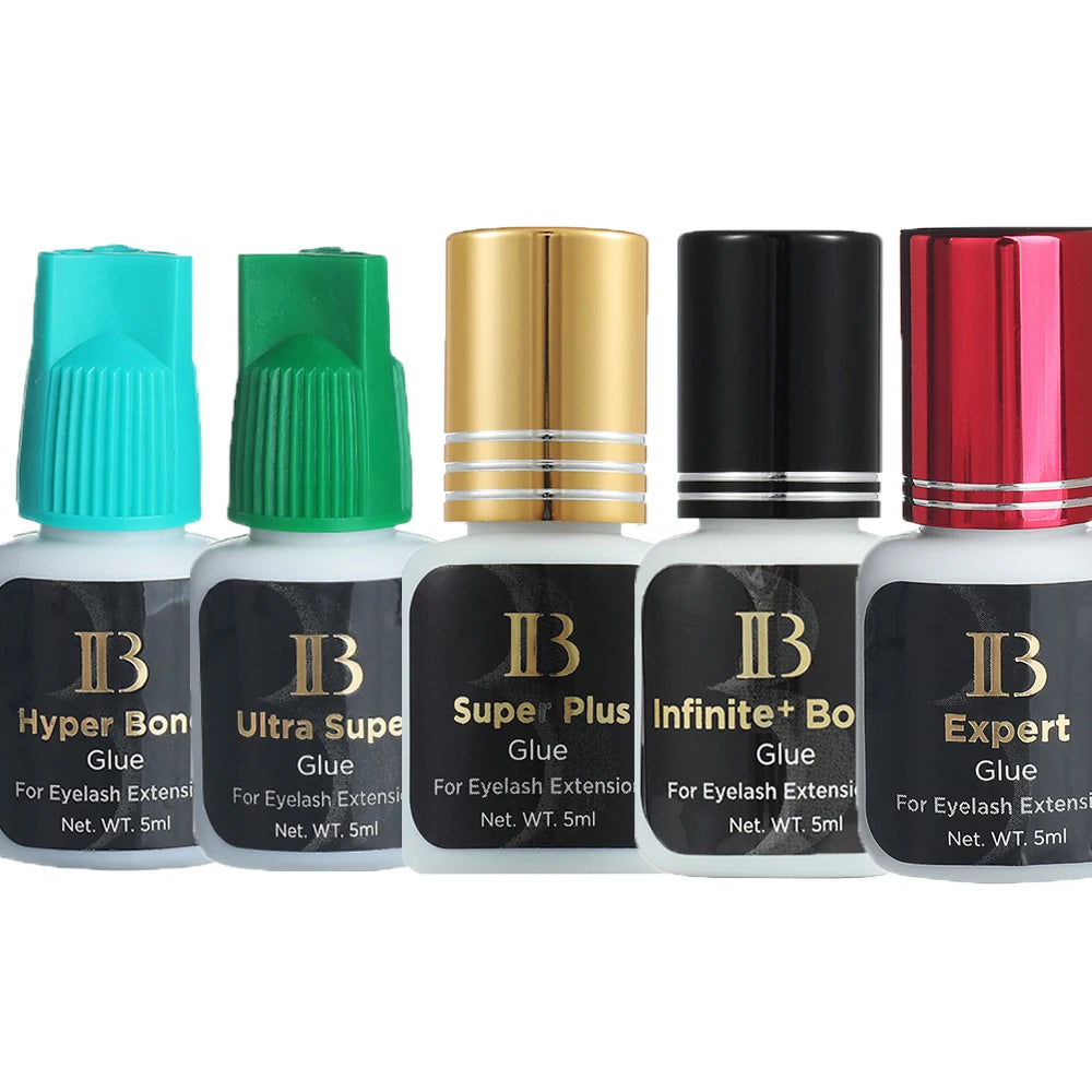 1 Bottle I Beauty IB 0.05s Dry Glue Ultra Super Expert Hyper Bond Glue Eyelash Extensions Green Gold Blue Cap Salon School Use
