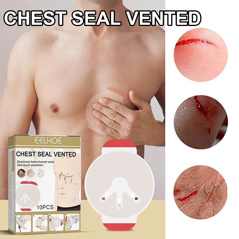 Hot Sale North American Rescue Hyfin Chest Seal Medical Chest Seal Vented