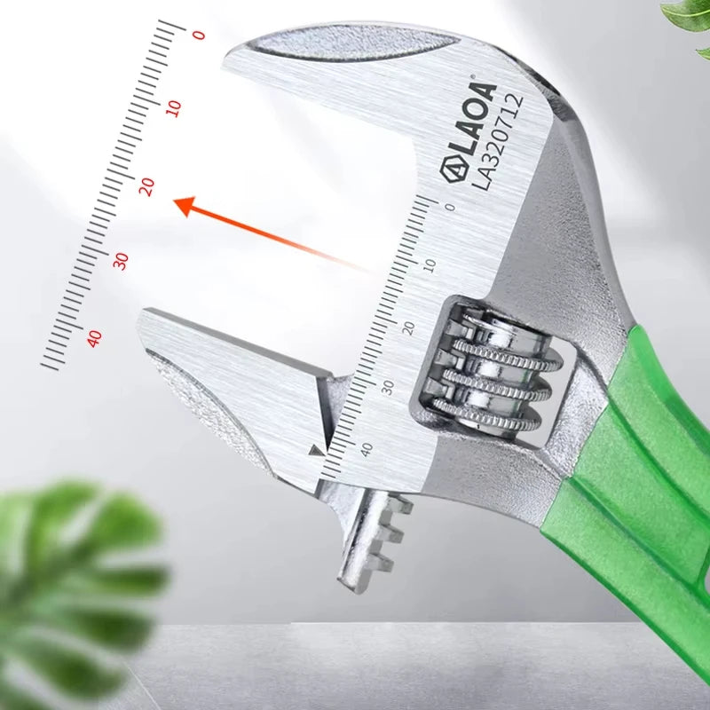 LAOA Adjustable Wrench Light weight Large Opening Short Handle Multifunctional Mini Wrenchs
