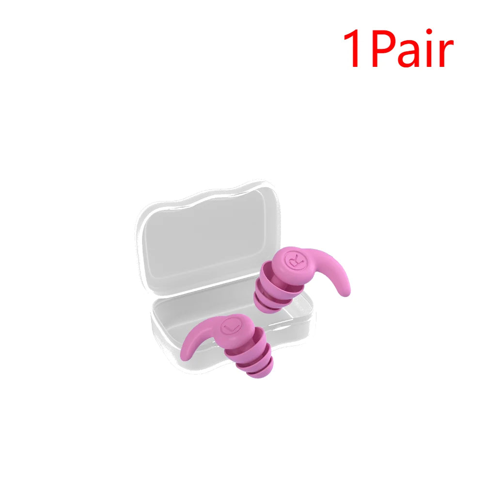 Children Silicone Ear Protector Canceling Noise 3 Layers Swimming Earplugs Hearing Protector anti-noise Plugs Noise Reduction