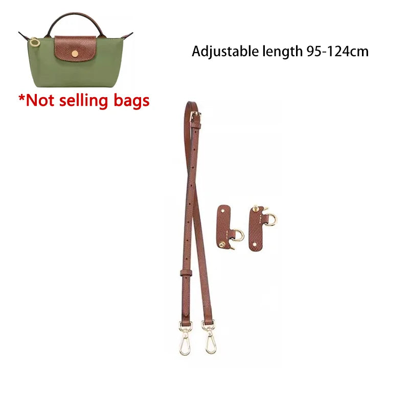 Mini Bags Leather Shoulder Strap Fit For Longchamp Mini Pouch Adjustable Crossbody Small Bag Accessories