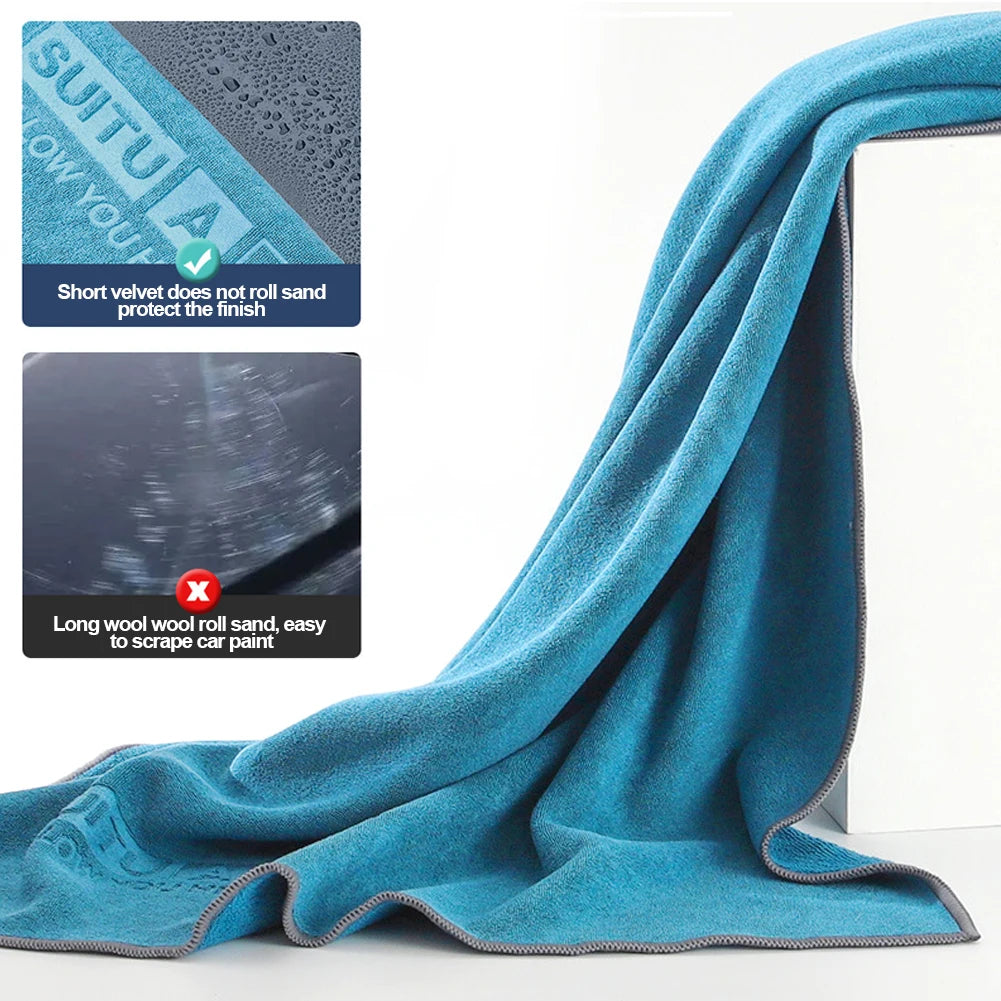 Car Wash Microfiber Towel Car Cleaning Drying Cloth Car Care Cloth Detailing Microfiber Towel Car Microfiber Cloth 43*43/35*75cm