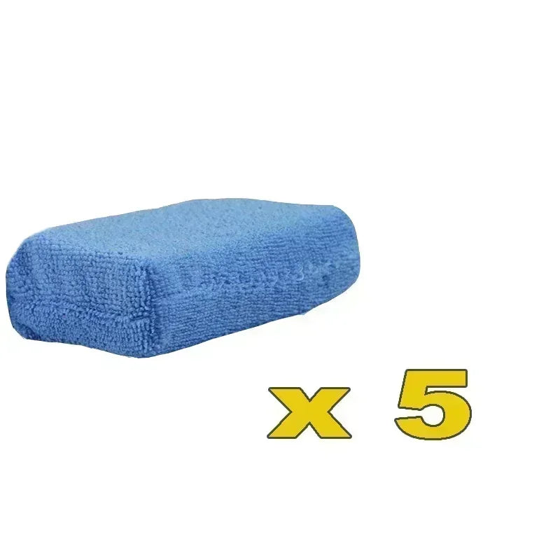 2/10pcs Microfiber Applicator Pads, Car Wash Sponge, Premium Microfiber Sponge and Cleaning Pads, Perfect for Effortless Wax