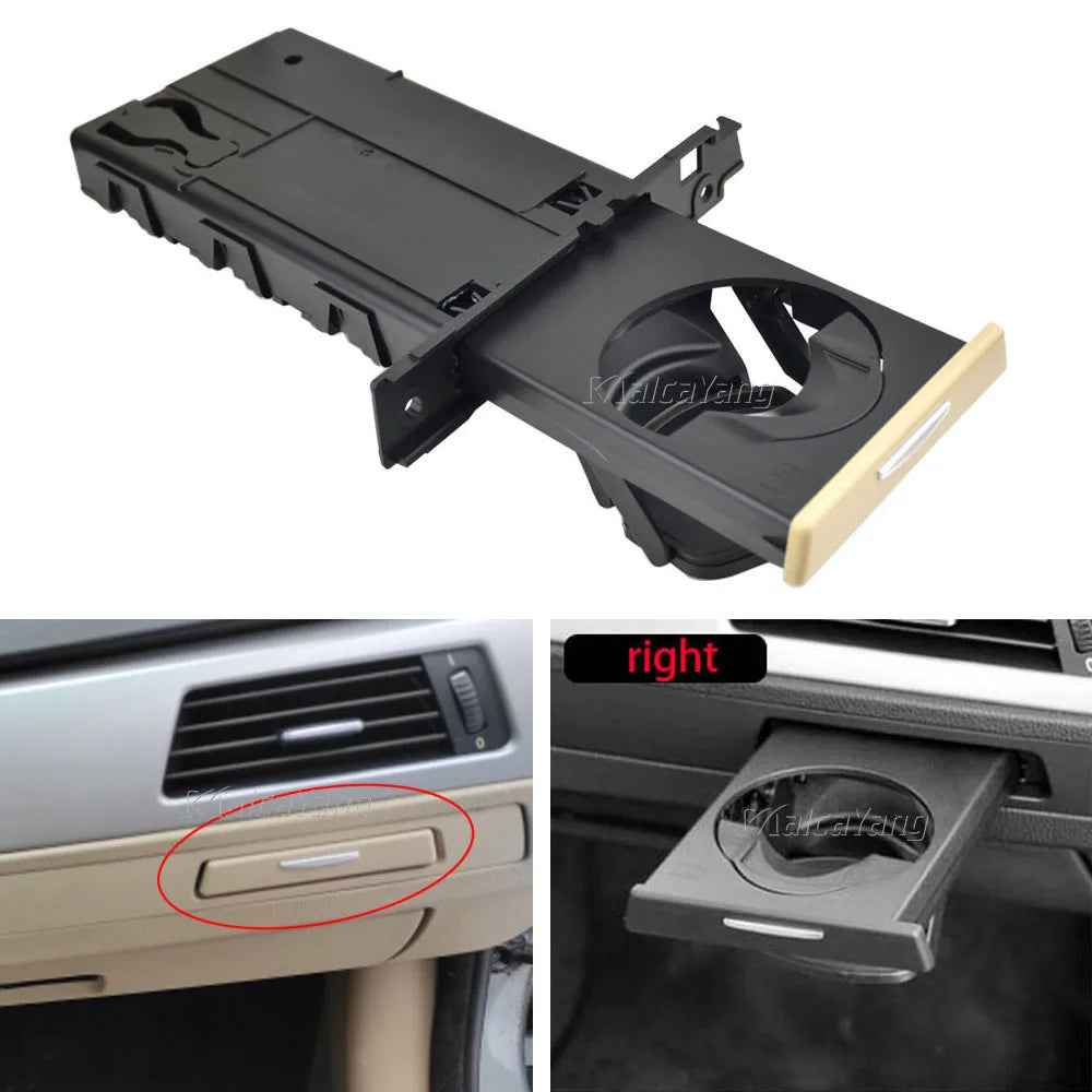 For BMW E90 E91 E92 E93 316i 318d 318i 320d Car Drink Water Cup Bottle Dual Holder Fast Delivery 51459173463 51459173467