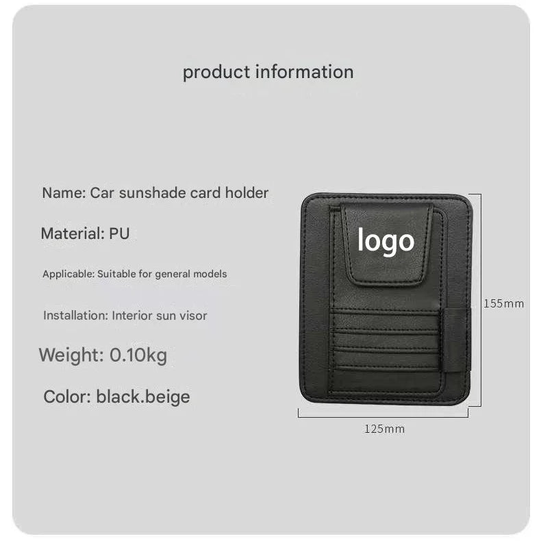 1Pcs Car Sun Visor Tissue Box And Car Sun Visor Organizer Multi-Pocke For StLineFord Focus Mk3 Mk4 St Line Auto Interior