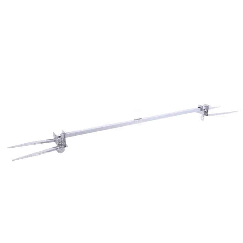 367A 28cm/34cm Rod Stainless Steel Rotary Roast Chicken Skewer Kitchen Barbecue Turkey Barbecue Forks for BBQ Outdoor