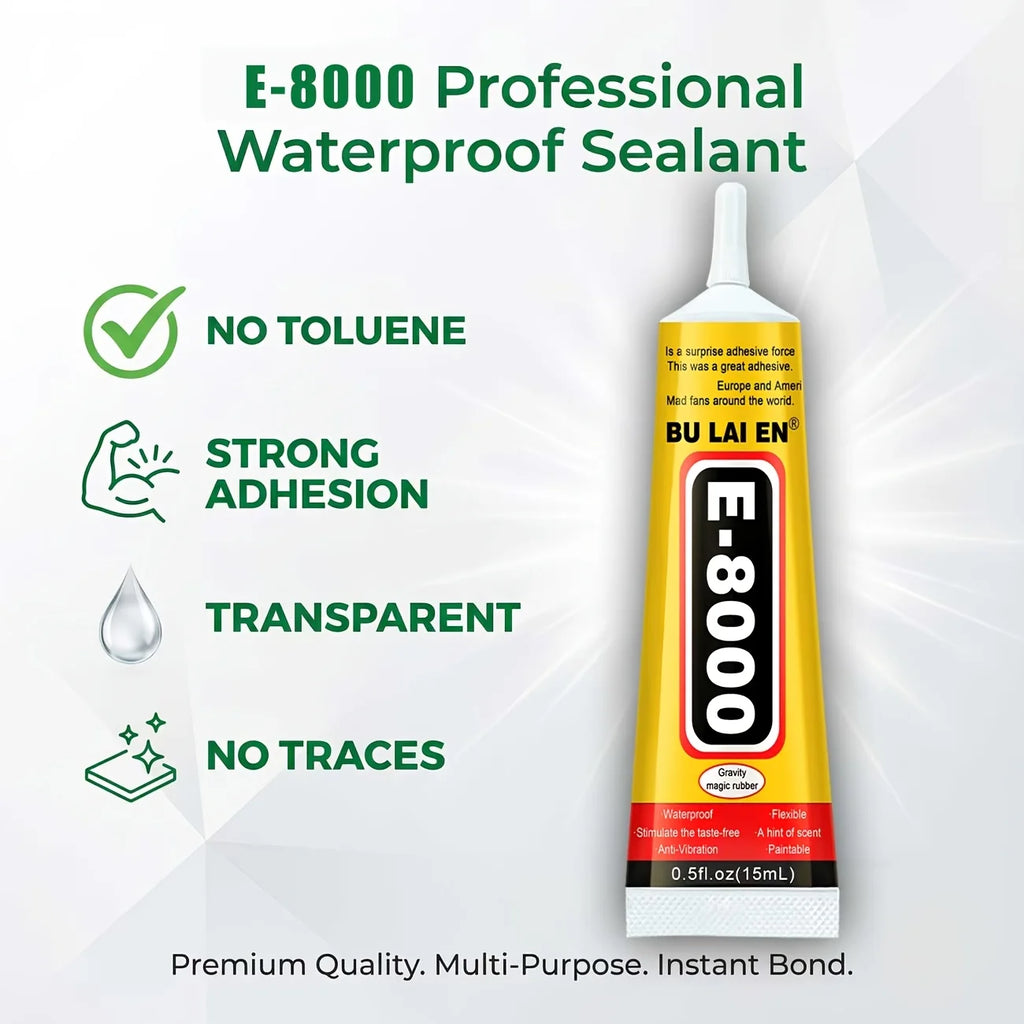 (Epoxy Resin 15g–110g) B7000 E8000 Waterproof Clear Adhesive for Jewelry and Mobile Phones