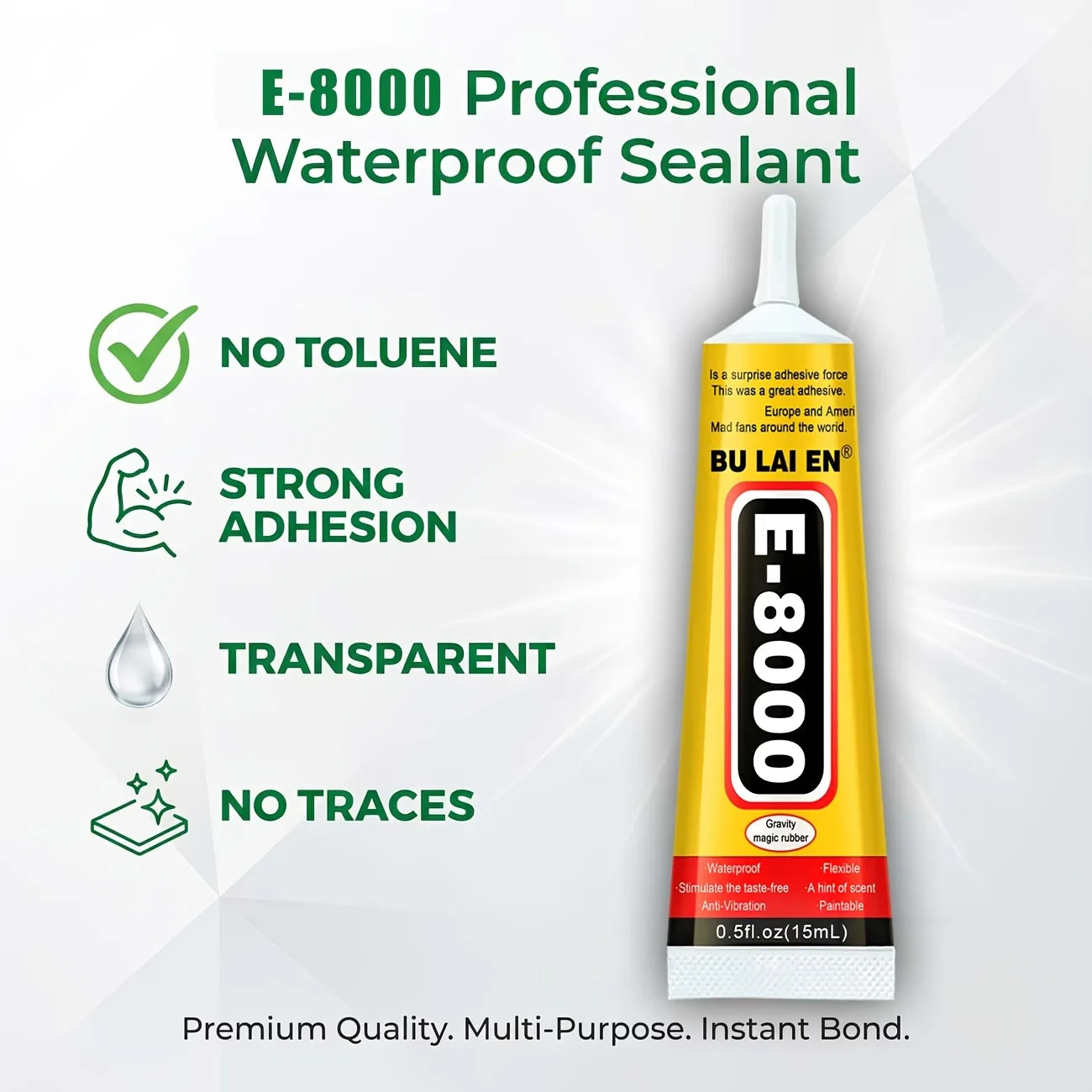 (Epoxy Resin 15g–110g) B7000 E8000 Waterproof Clear Adhesive for Jewelry and Mobile Phones