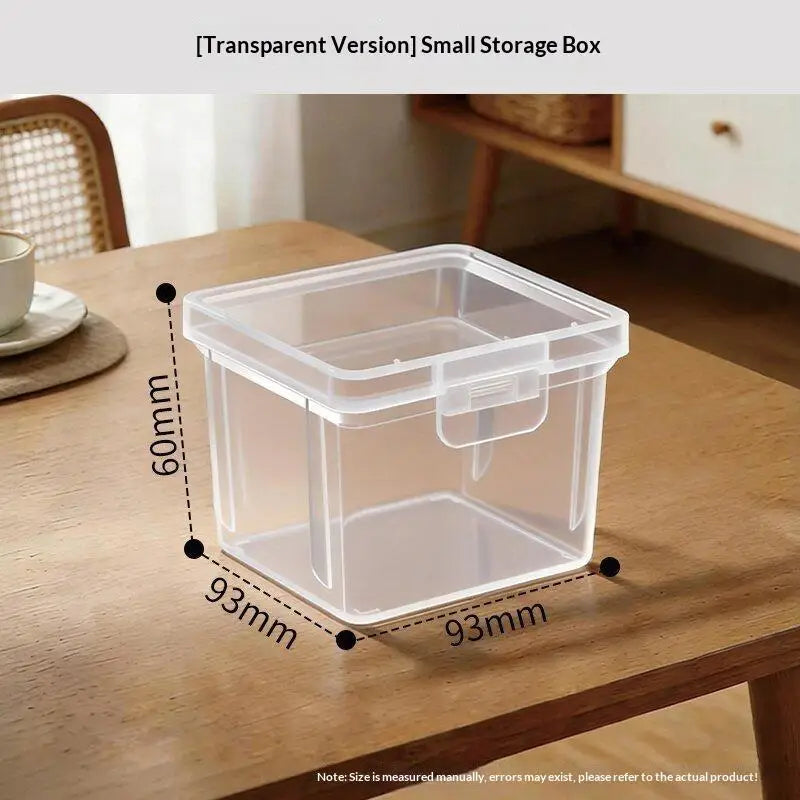 Transparent Plastic Storage Toolbox Detachable Divider Independent Small Case For Screws Tiny Hardware Parts Organizer