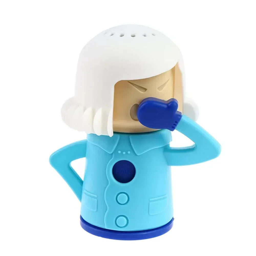 1PC Angry Mama Oven Steam Microwave Cleaner Easily Remover Oil Dirt Fridge Deodorizer For Kitchen Cleaning Tool Useful Household