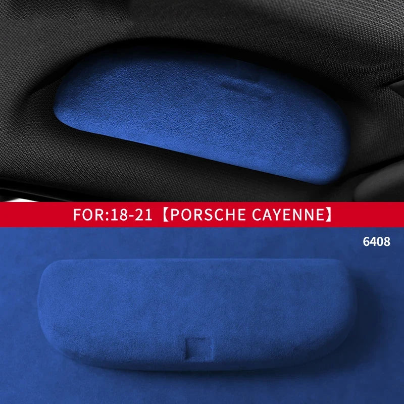 Super Suede Car Interior Refitted Roof Handle Glasses Case Sunglasses Box Storage Organizer For Porsche Palamera Cayenne Macan