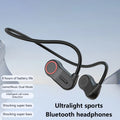 2026 New Bluetooth Earphone Neck Mounted Wireless Headset Sports Wireless HiFi Stereo Music Headset Smooth Sound Conduction