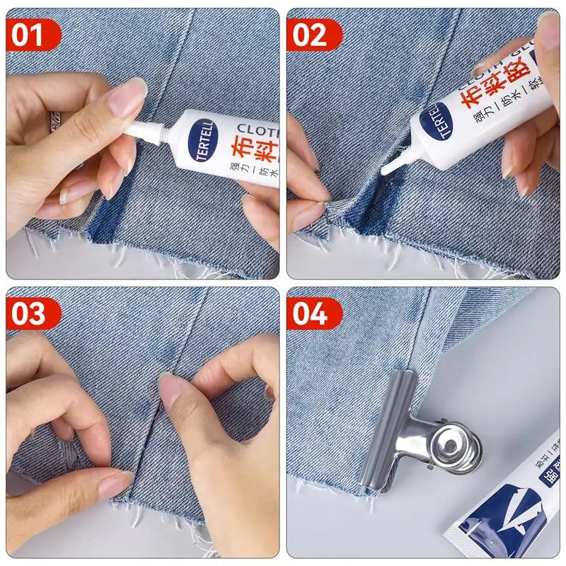 1pc 30g Fabric Sewing Glue Multi-Functional Leather Patch Glue Super Strong Universal Sealers Glue For Clothing Textiles Repair