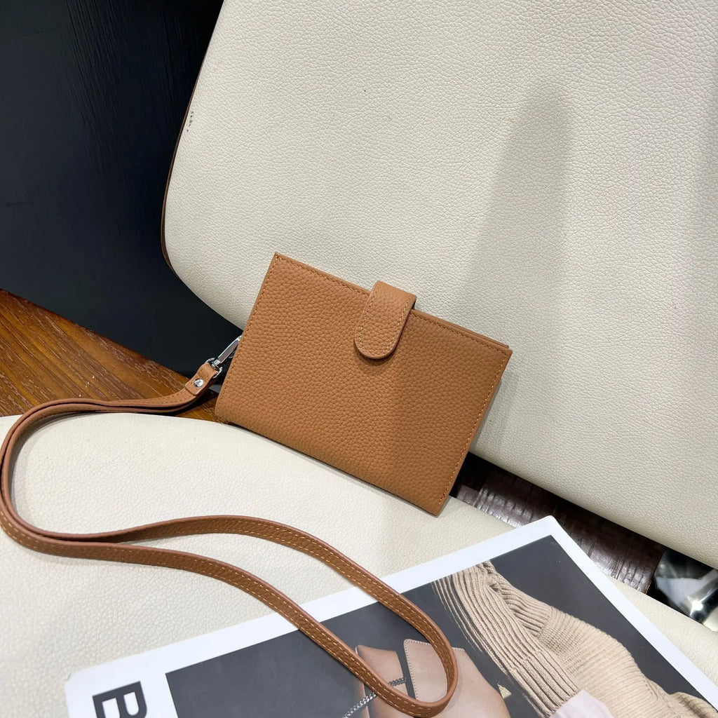 Genuine Leather Engraving Passport Wallet With Neck Strap Custom Name Cowhide Travel Wallet Woman Portable Card Bag Coin Purse