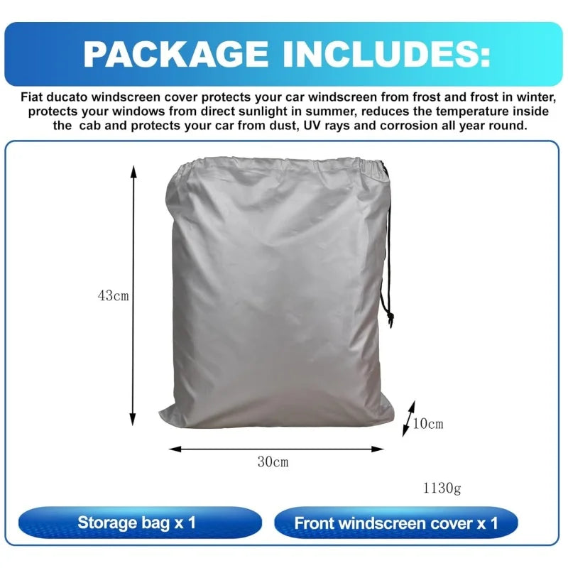 Motorhome Bonnet Cover Exterior Shield Sun Snow For Mercedes Sprinter Ford Fiat Ducato Peugeot Boxer Citroen Relay Accessories
