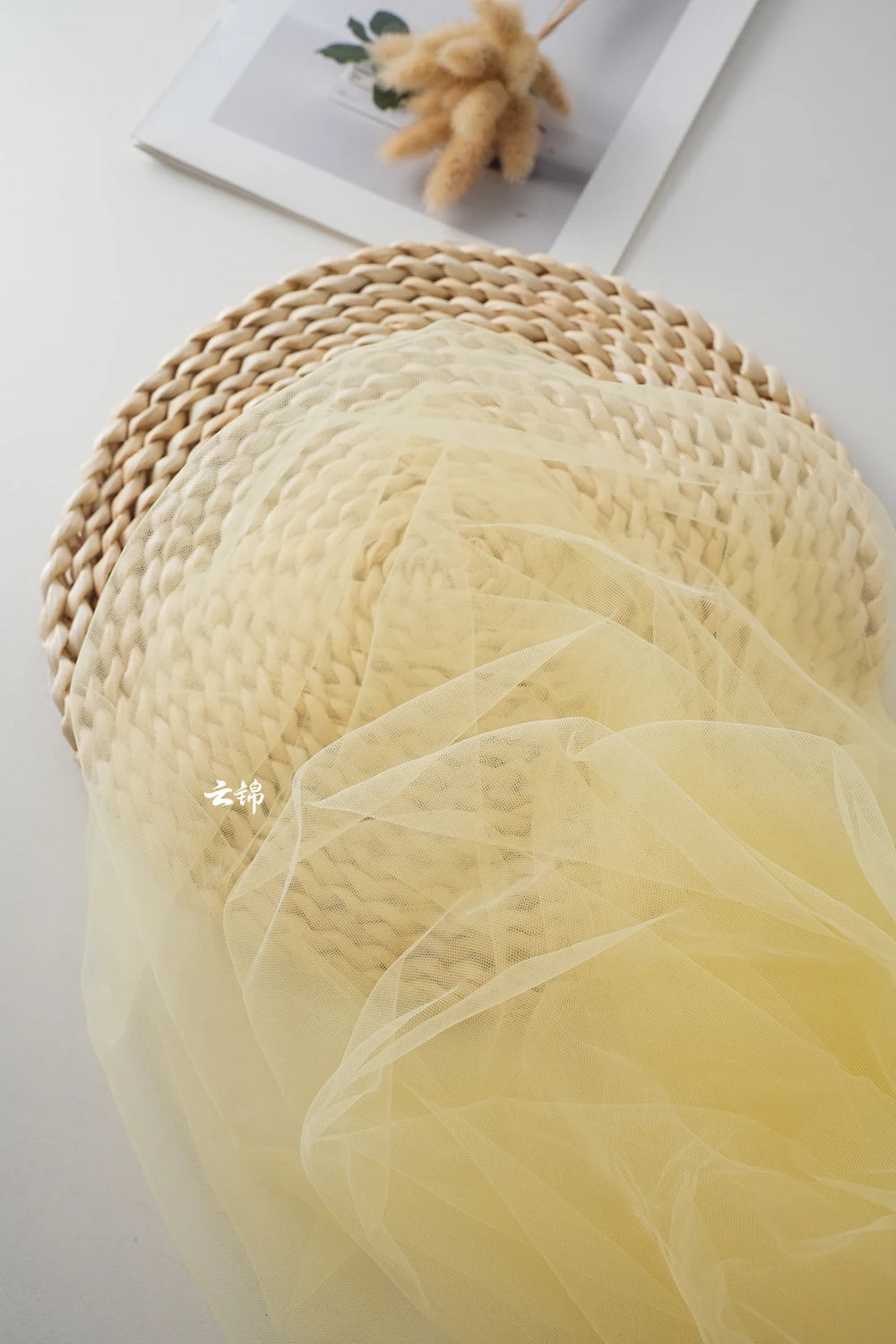 Green Transparent Tulle Fabric By The Meter for Clothing Hanfu Veil Wedding Background Diy Sewing Gauze Cloth Soft Light White