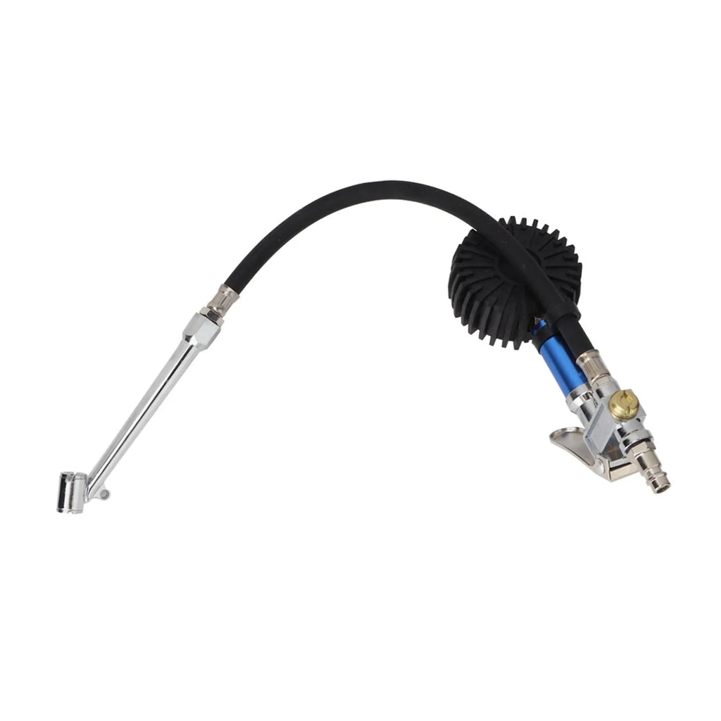 Inflator Gun Tire Inflator Gauge Pump Gun 12  Self clamping Tire Inflator with Air Pressure Gauge and Quick Air Connector
