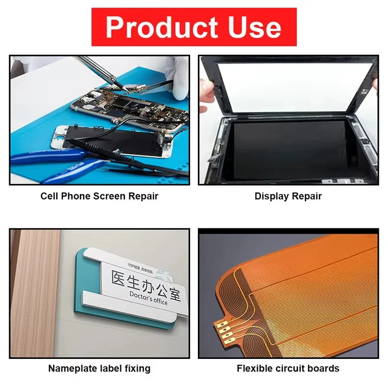 10m Double-Sided Mobile Phone Repair Tape Heat-Resistant Lcd Screen Repair Touch Screen Seal Battery Frame Foam Strong Adhesion