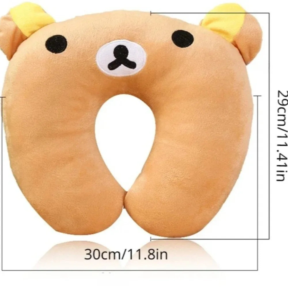 Cartoon Animal U-shaped Pillow, Creative U-shaped Neck Pillow, Nap Neck Pillow, Suitable for Outdoor Travel, Reduces Fatigue