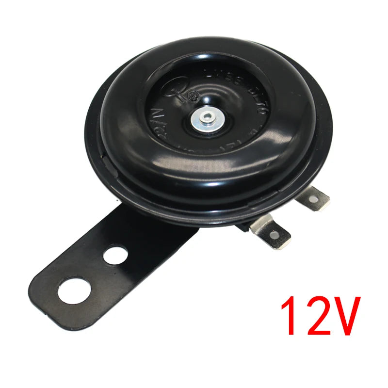 Universal 6V 12V 48V 60V 1.5A 105db Motorcycle Electric Horn Speaker Waterproof Round For Lightweight Off-Road Vehicle ATV