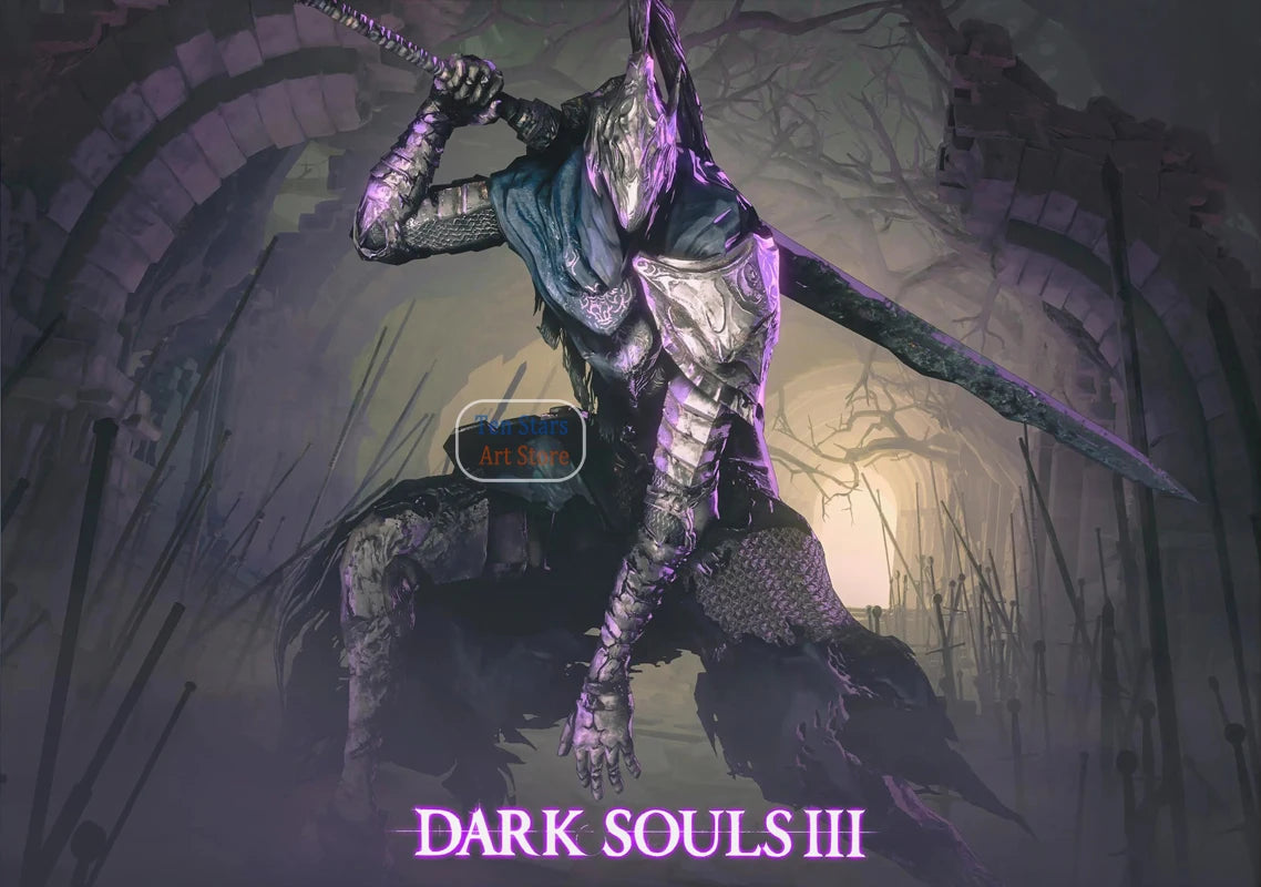 Dark Souls Fantasy Art Video Game Warrior Knight Dark Souls 3 Gaming Poster Canvas Painting Wall Pictures Home Gaming Room Decor