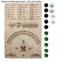 Baseball Dice Board Game Wooden Dice And Marble Board Game Interactive Double Battle Table Game Fun Sports Toy